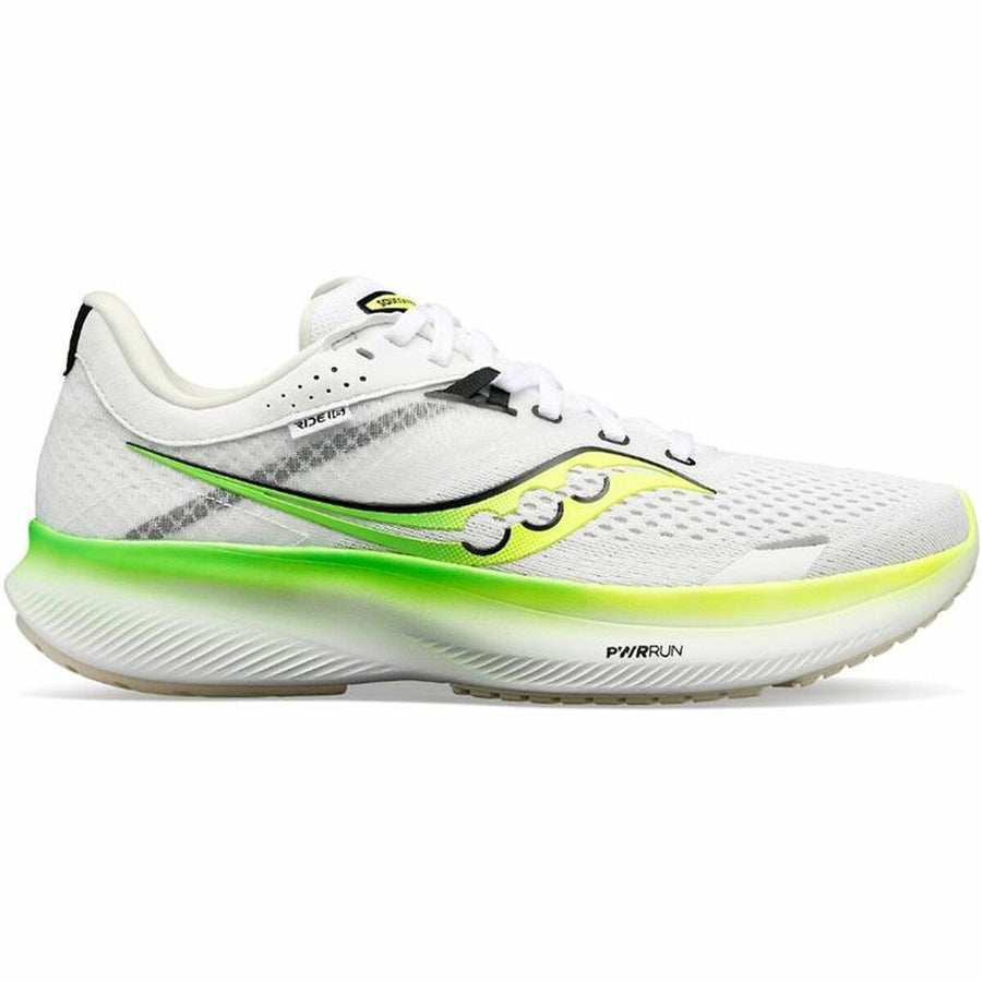 Scarpe da corsa per adulti Saucony Ride 16 bianche da uomo