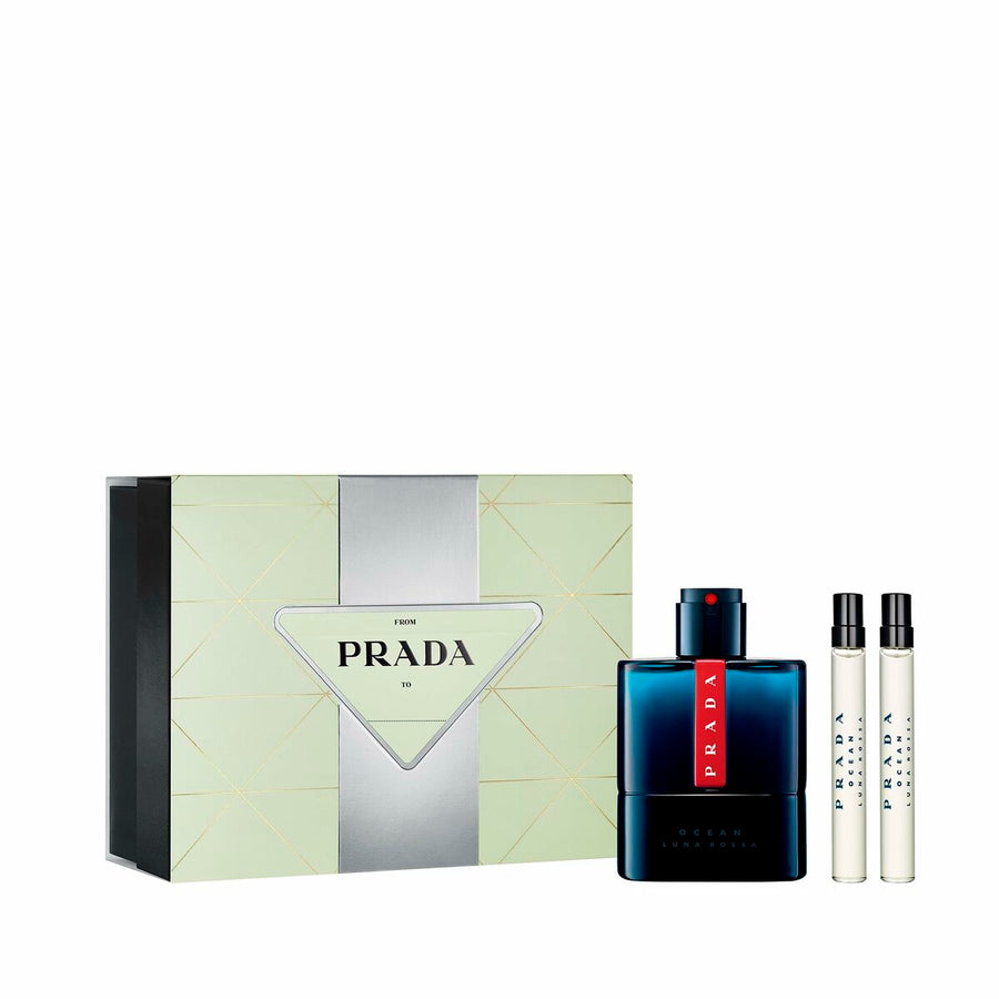 Prada Luna Rossa Ocean EDT profumo da uomo set 3 pezzi