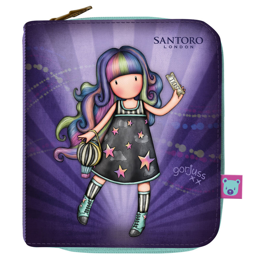 Cartera Gorjuss Up and away Morado (10 x 12 x 3 cm)