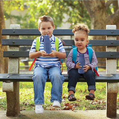 Botella de Agua de Silicona para Niños 350 ml Antifugas con Pajita Ocultable y Botón de Apertura Fácil Silicona Alimentaria sin BPA Apta Lavavajillas Uso Escolar y Deportivo +36 Meses