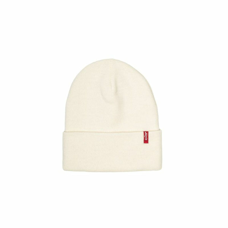 Cappello sportivo regolare Levi's Slouchy Red Tab Beanie bianco caldo Taglia unica