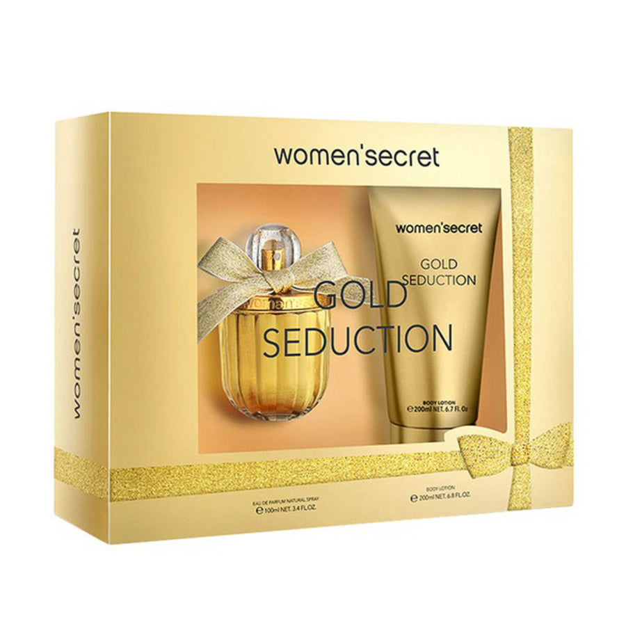 Set mit Damenparfüm Gold Seduction Women'Secret (2 pcs)