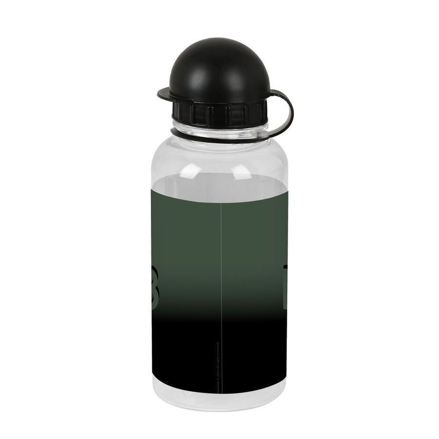 Borraccia in PVC verde militare nero sfumato BlackFit8 (500 ml)