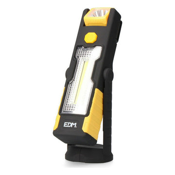 Torcia LED EDM Cob XL Gancio magnetico Doppia funzione 230 Lm Giallo ABS 3 W