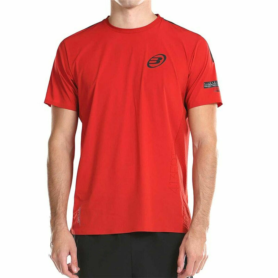 Camiseta de Manga Corta Hombre Bullpadel Odeon Tl Rojo