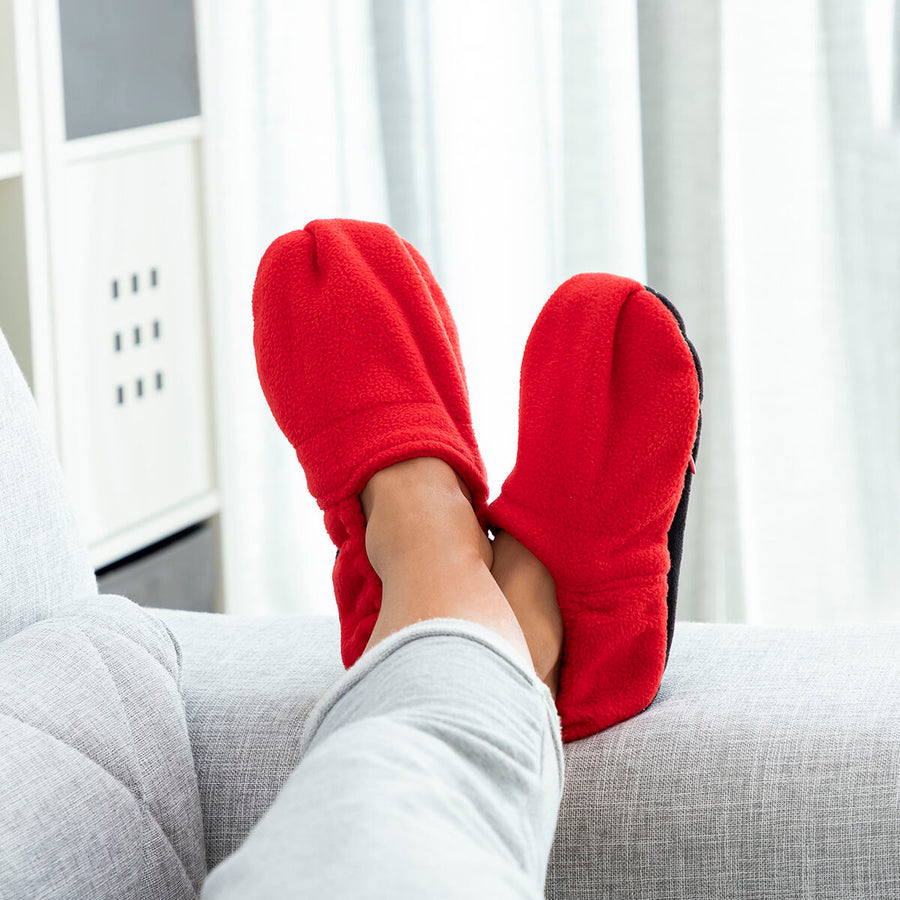 Zapatillas de Casa Calentables en Microondas InnovaGoods Rojo