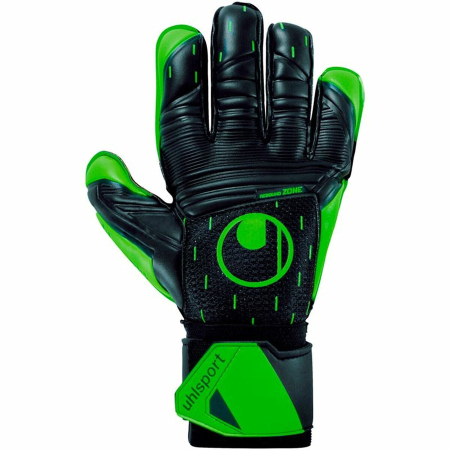 Guanti da portiere Uhlsport Classic morbidi verdi neri per adulti